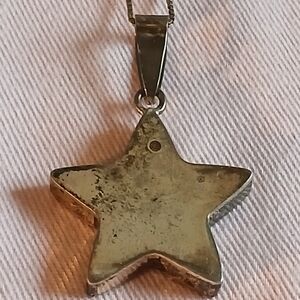 Sterling Silver Star Pendant Necklace - Silver